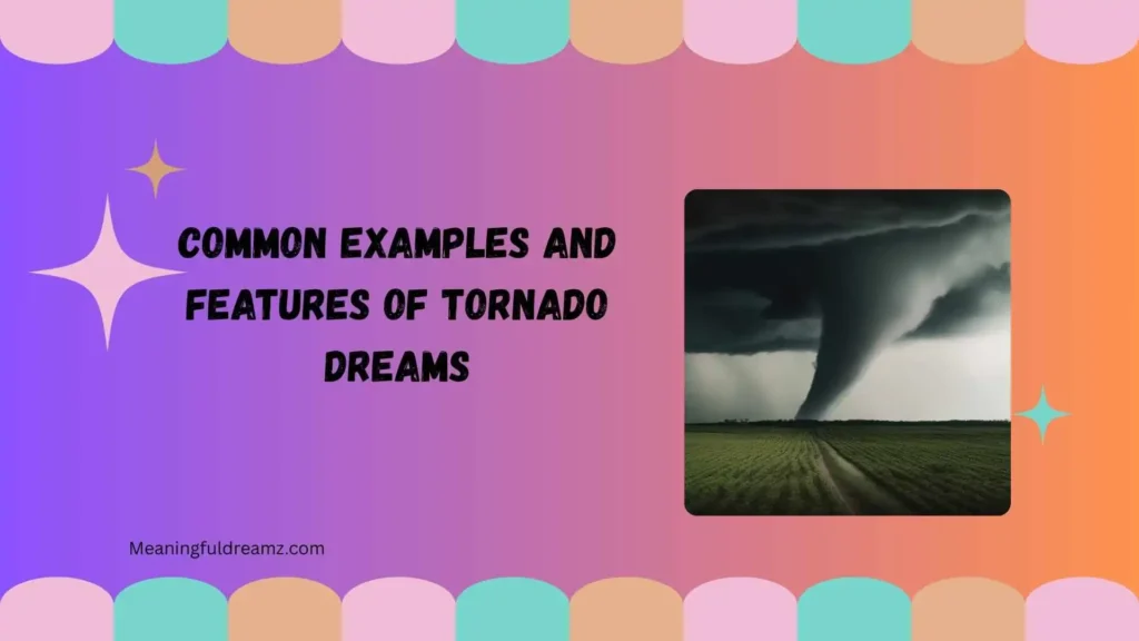 Common Examples and Features of Tornado Dreams