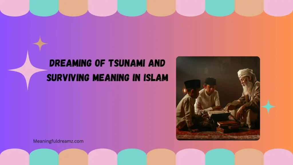 Dreaming of tsunami and surviving meaning in Islam