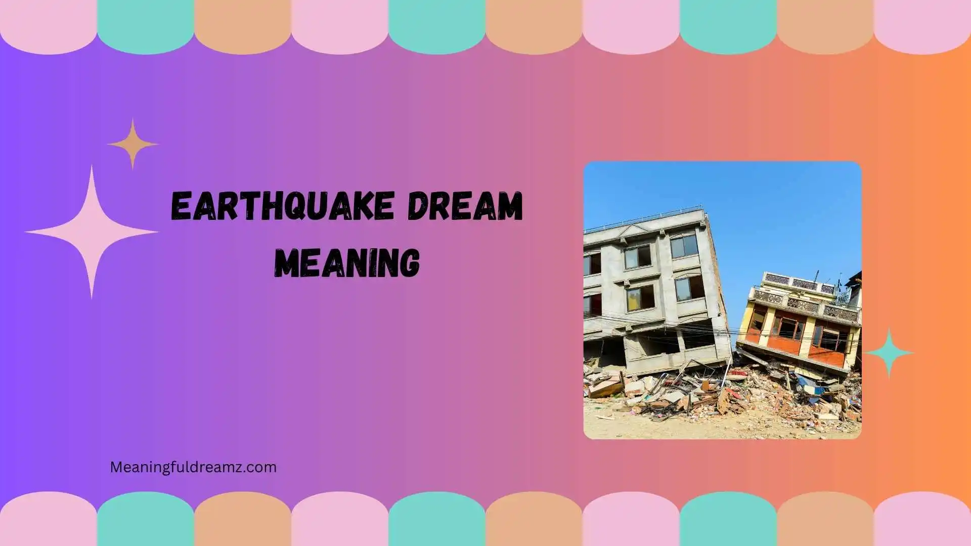 earthquake dream meaning