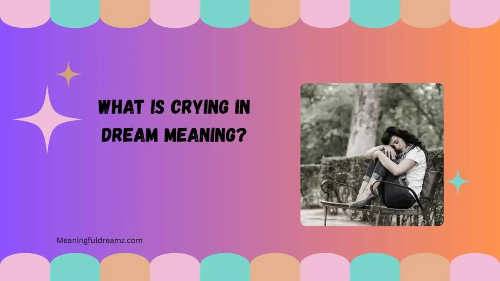 What Is Crying in Dream Meaning?
