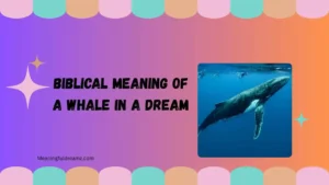 biblical meaning of a whale in a dream