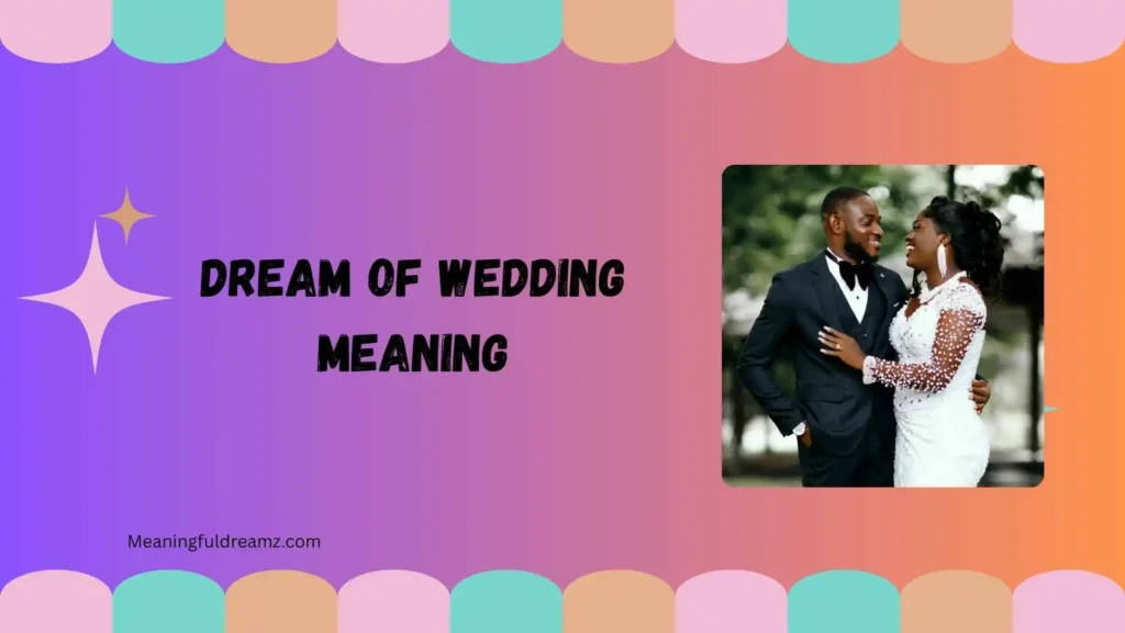 Common Examples & Features of Dream of Wedding Meaning
