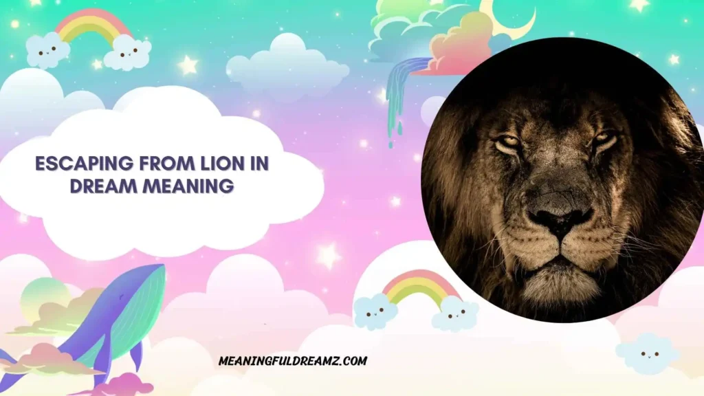 Escaping from Lion in Dream Meaning Biblical Meanin