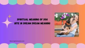 spiritual meaning of dog bite in dream