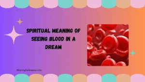 spiritual meaning of seeing blood in a dream