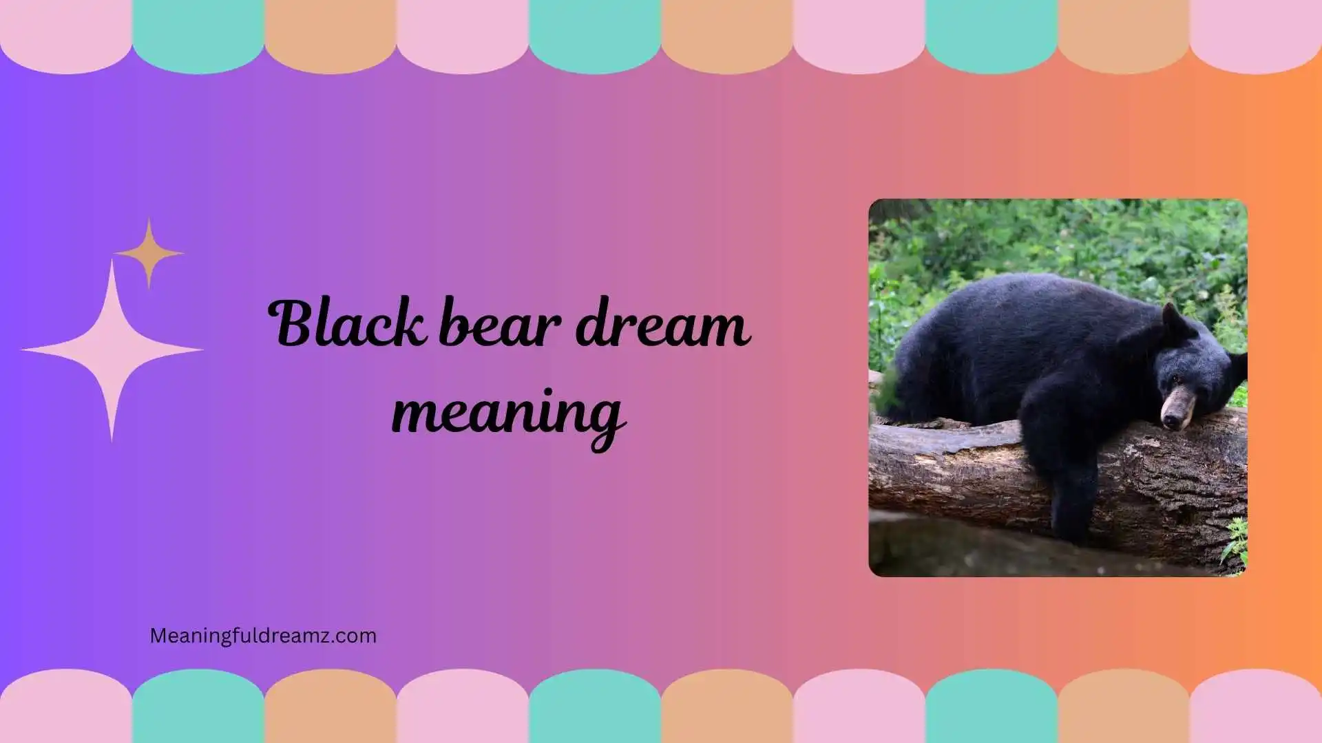 black bear dream meaning