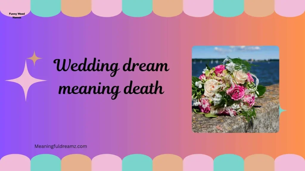 Common Examples / Features / Benefits of Wedding Dream Meaning Death