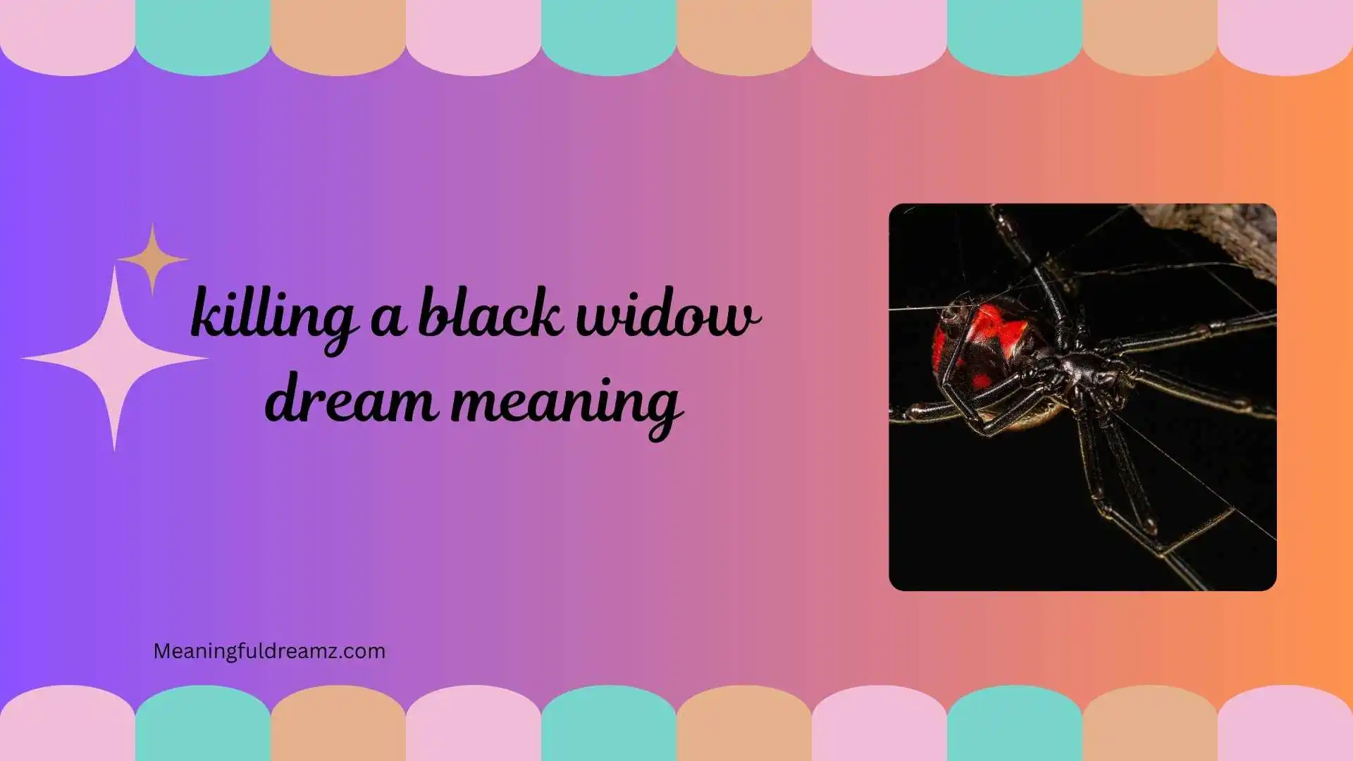 killing a black widow dream meaning