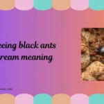 seeing black ants dream meaning