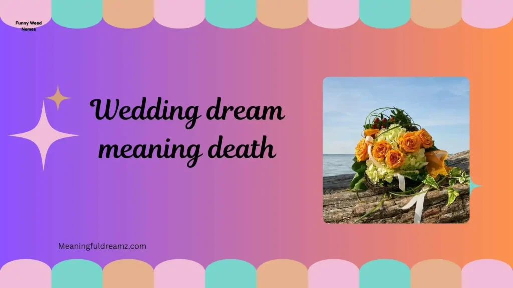 Types / Variations of Wedding Dream Meaning Death