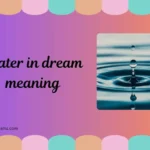 water in dream meaning