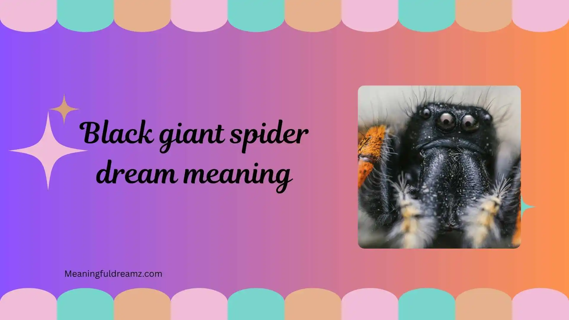black giant spider dream meaning